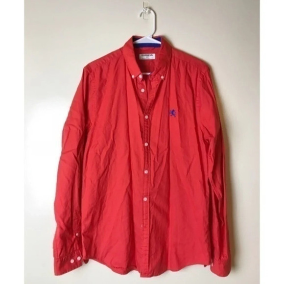 Express • Men’s Red Button Down Shirt - Picture 1 of 2